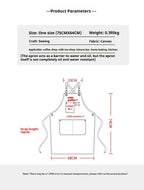 Canvas Chef Apron – Professional Kitchen Bib for BBQ and Salon Use
