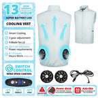 Air-Conditioned Cooling Vest – 13-Hour Fan System for High-Temperature Work