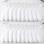 Men's Ankle Boat Socks – Solid Color Sweat-Absorbent Cotton for Business Sport