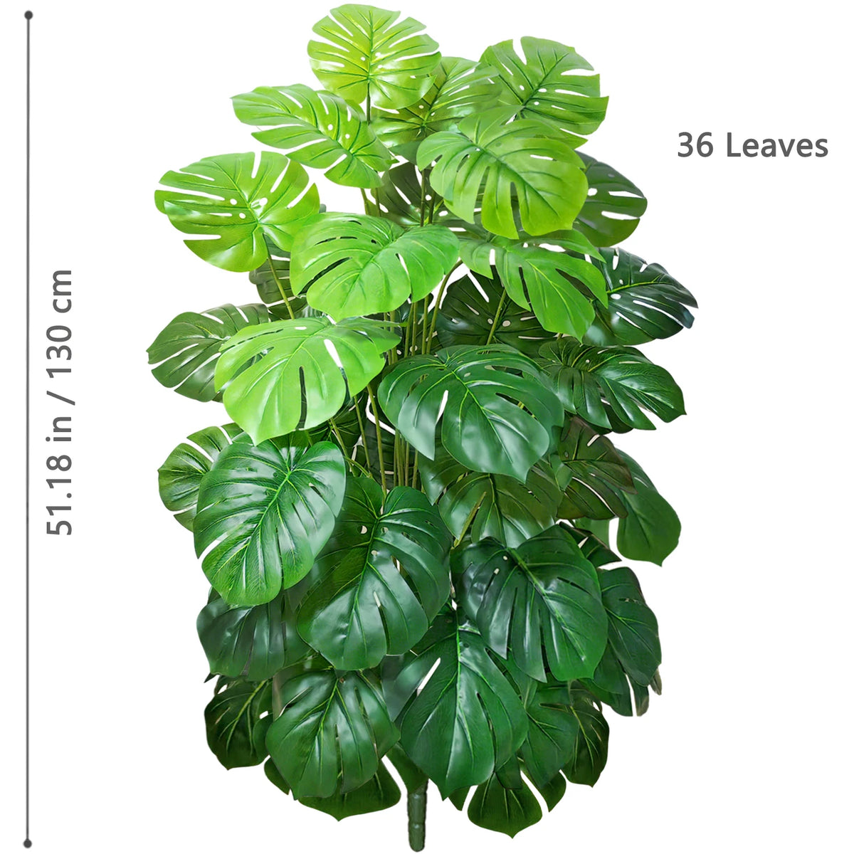 Artificial Tropical Leaf Plant – 60-103cm Potted Faux Greenery for Home Decor