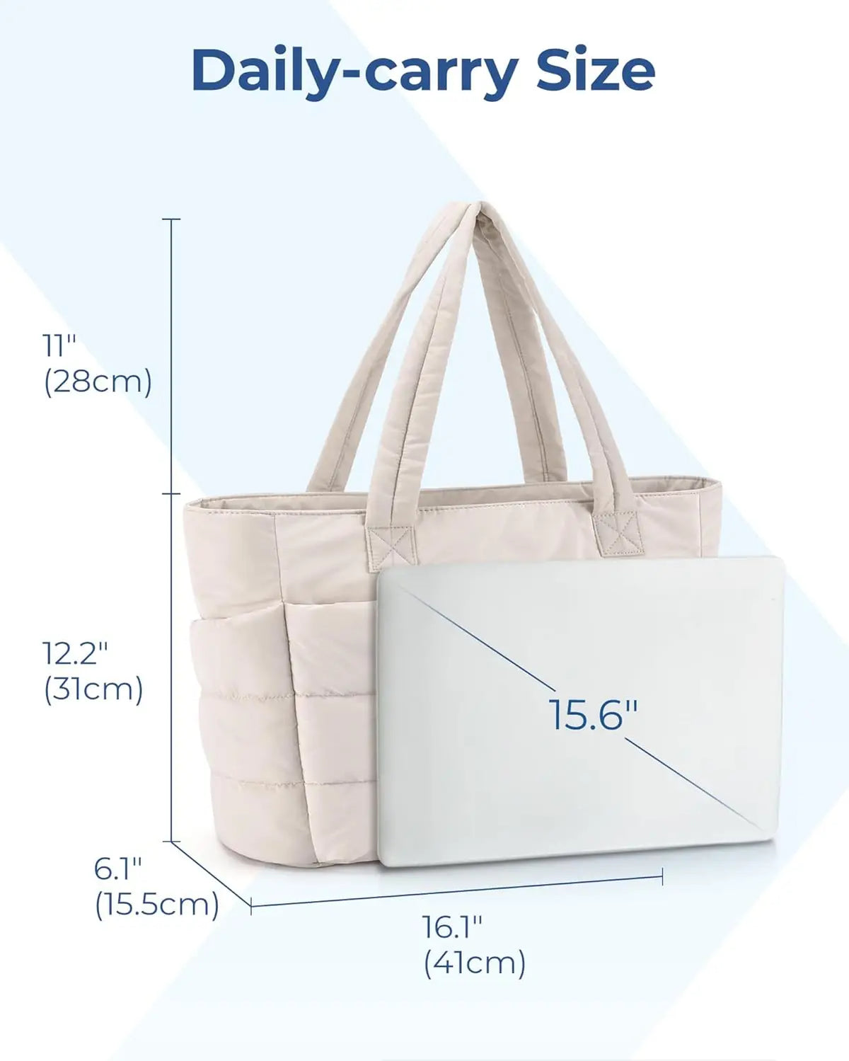 Large Capacity Tote Bag – Solid Color Commuter Handbag for Work and School