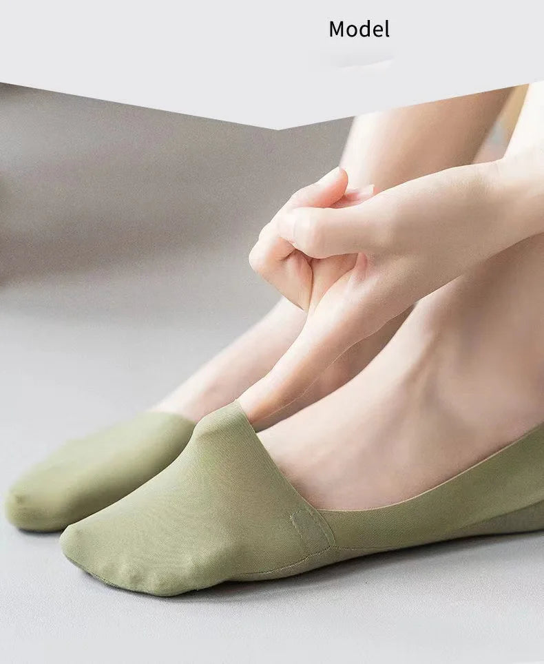 Cotton Invisible Low Cut Socks – Breathable Non-slip Liners for Casual Wear