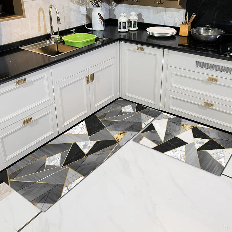 Anti-Slip Floor Mat – Modern Home Decor Rug for Kitchen and Bathroom