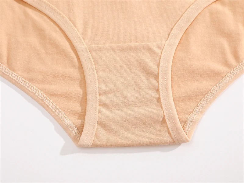 Cotton Letter Belt Briefs – Low Waist Breathable Lingerie for Women