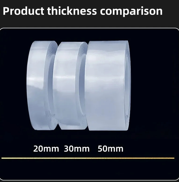 Double Sided Nano Tape – Waterproof Traceless Adhesive for Home Repair