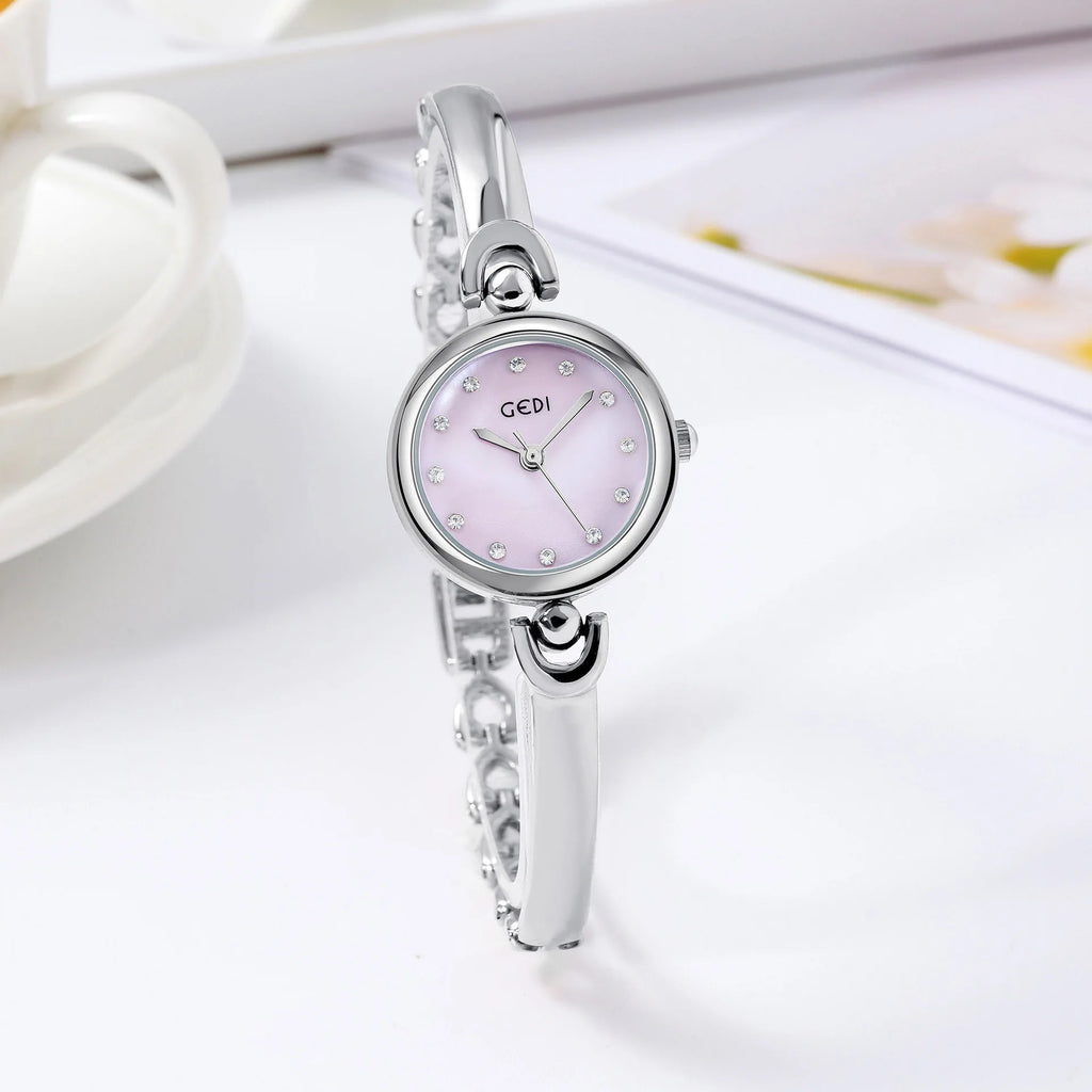 Minimalist Women's Quartz Watch – Waterproof Round Dial for Daily Fashion