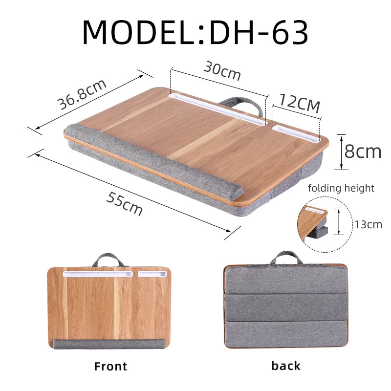 Portable Laptop Lap Desk – Soft Cushion Tray for Student Dormitory Study