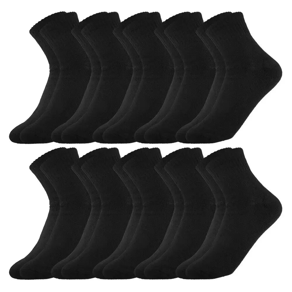 Cotton Mid-calf Socks – Solid Colour Daily Wear for Men