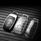Transparent TPU Car Key Case – Protective Shell for Mercedes Benz Models