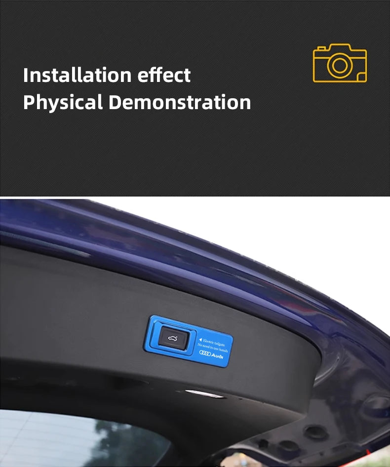 Tailgate Warning Sticker – Reflective Decal for Audi S-Line Trunk Access