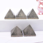 Natural Pyrite Crystal Pyramid – Polished Energy Tower for Home Decor Gifts