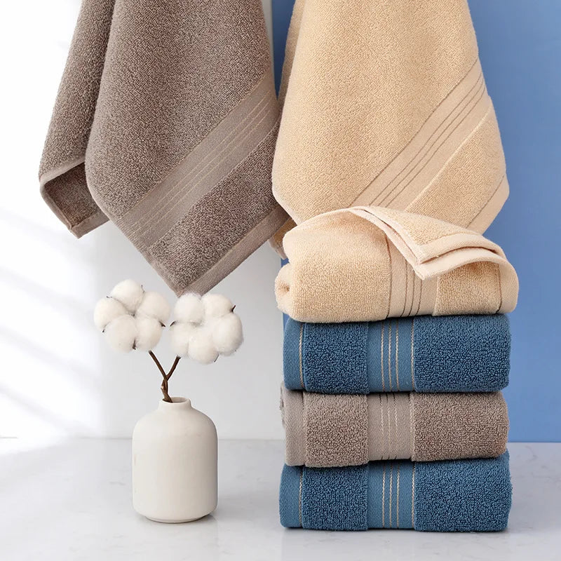 Thickened Cotton Bath Towel – Highly Absorbent Skin-Friendly for All Ages