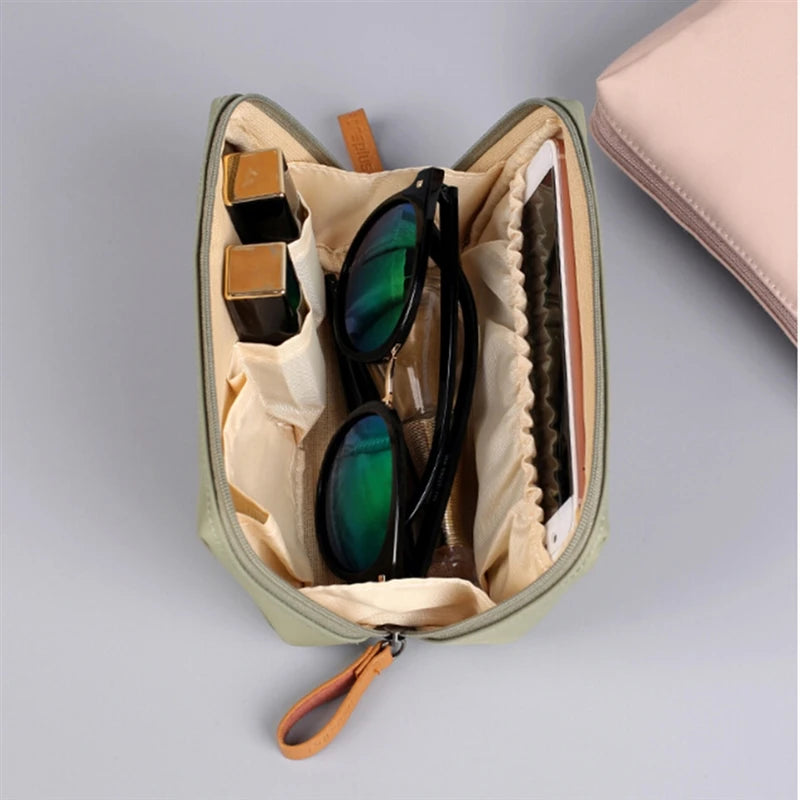 Waterproof Large Capacity Cosmetic Bag – Partitioned Travel Organizer for Makeup