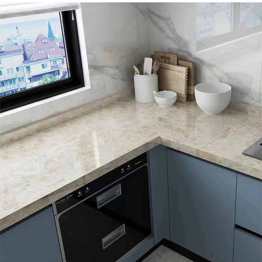 Marble Contact Paper – Waterproof Self Adhesive Vinyl for Kitchen Countertops