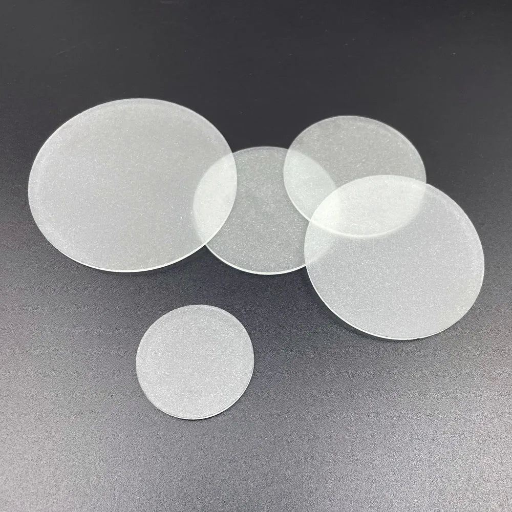 Frosted Glass Lampshade – Round Flat Semitransparent for LED Downlights