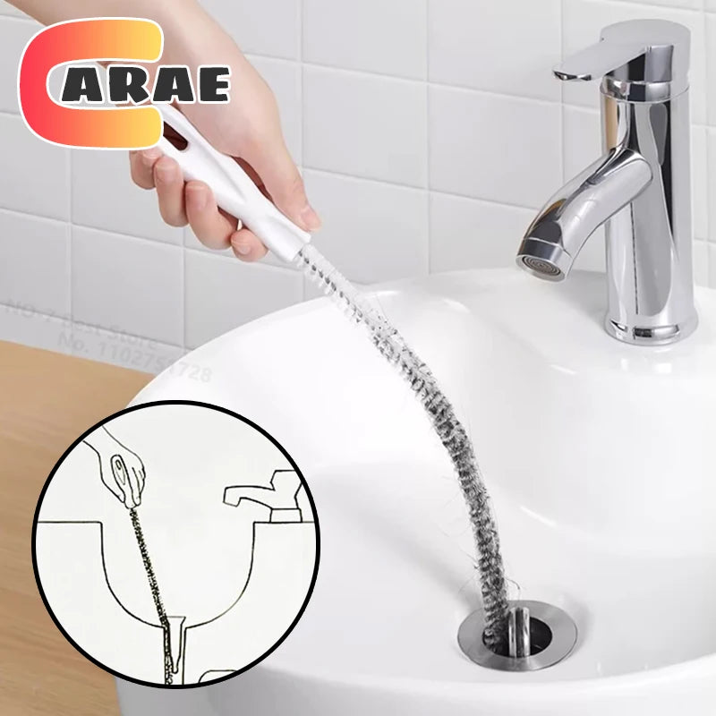 Flexible Pipe Dredging Brush – Long Reach Sewer Cleaner for Sink Clogs