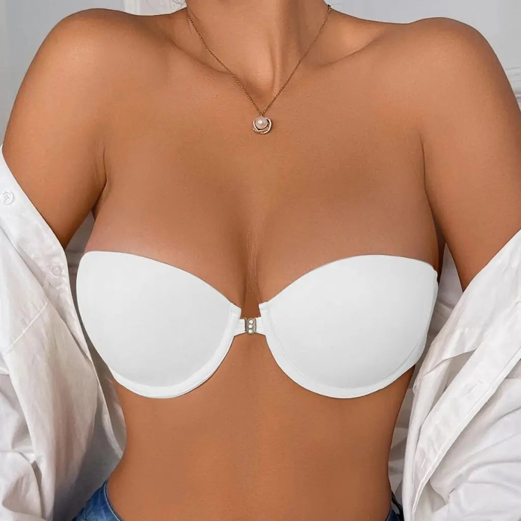 Front Closure Demi Bra – Invisible T-Shirt Lingerie for Women