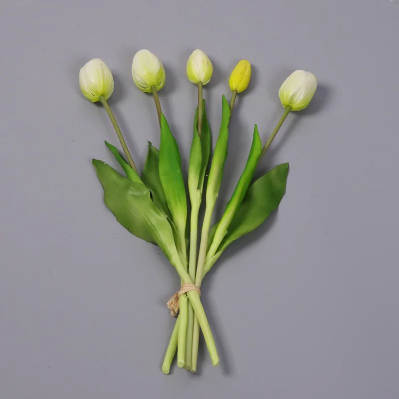 Artificial Tulip Bouquet – Real Touch Floral Decor for Wedding Home