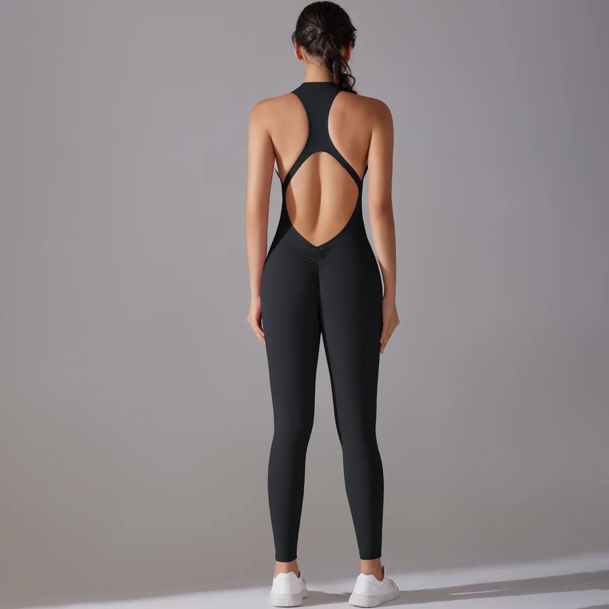 Tummy Control Bodysuit – Push-Up Sculpting Shapewear for Gym Fitness