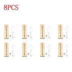 Rectangular Wooden LED Display Base – USB Light Stand for Acrylic Art Decor