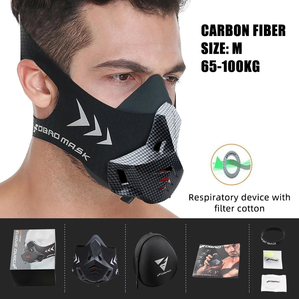 Elevation Training Mask – Black Fitness Gear for Running and Gym Workouts