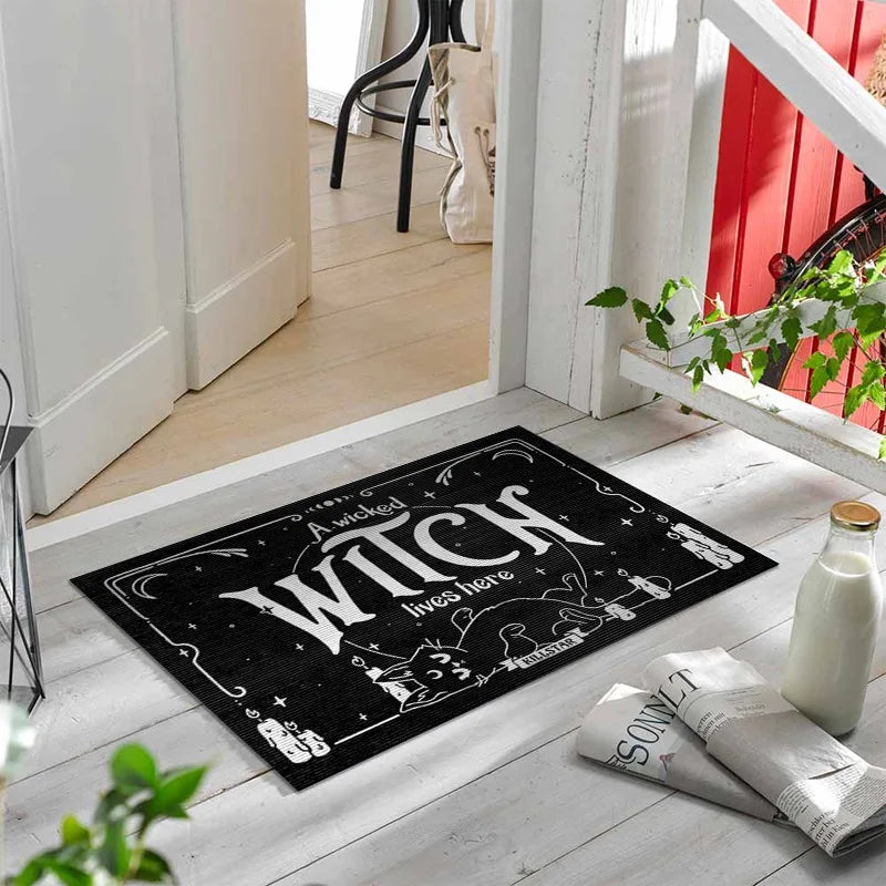 Gothic Witch Area Rug – Ouija Board Occult Decor for Home Halloween