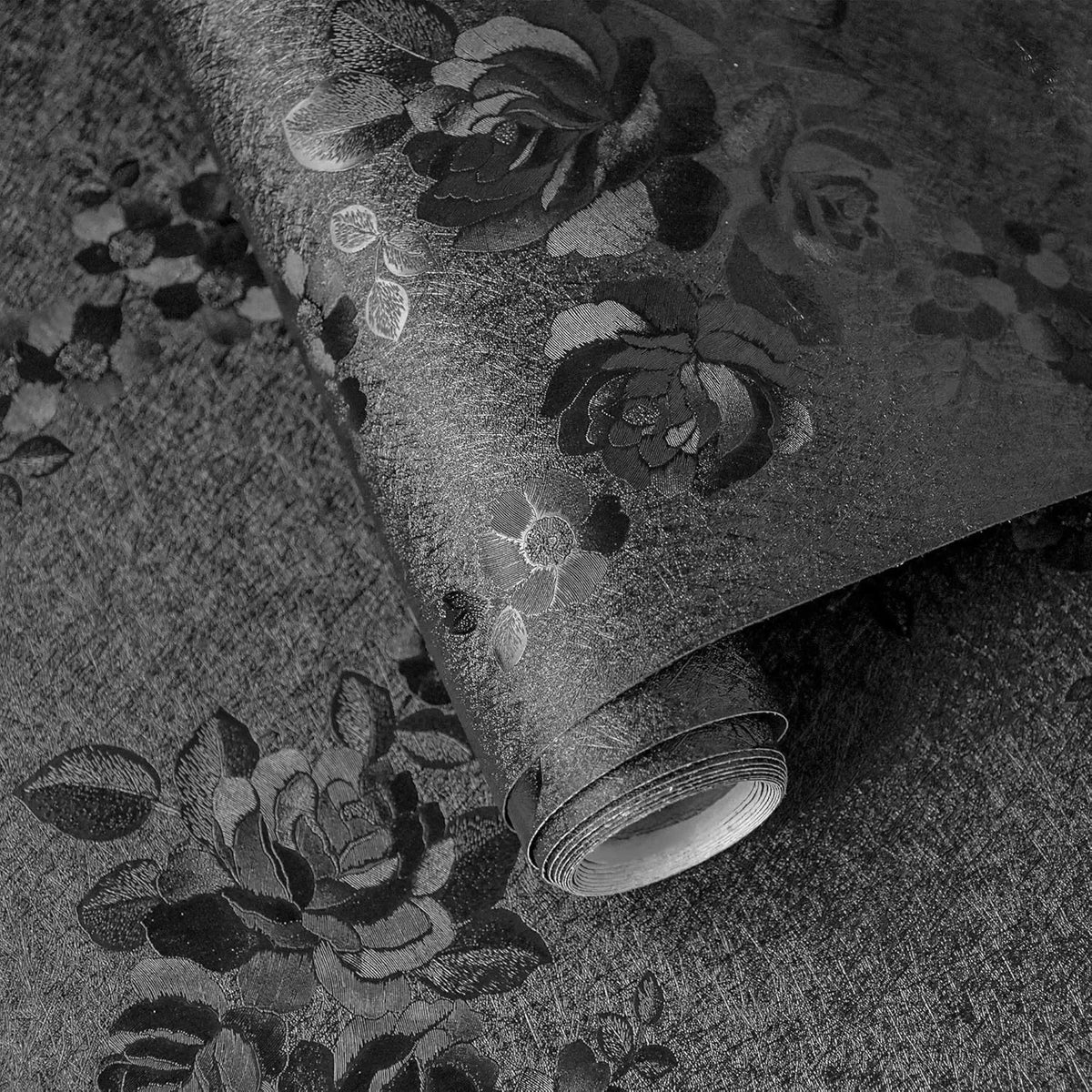3D Floral Peel and Stick Wallpaper – Embossed Self-Adhesive Film for Decor