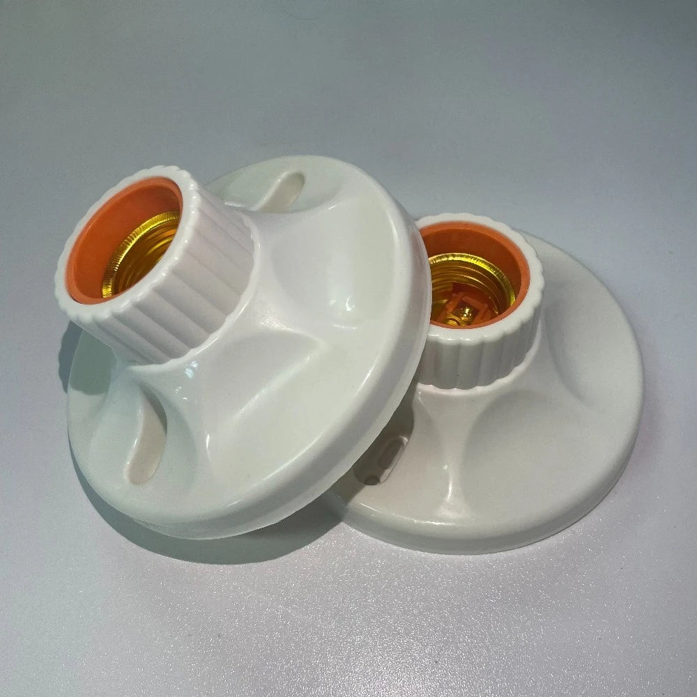 E27 Screw Light Bulb Socket – Ceiling Lamp Holder Base for Home Lighting