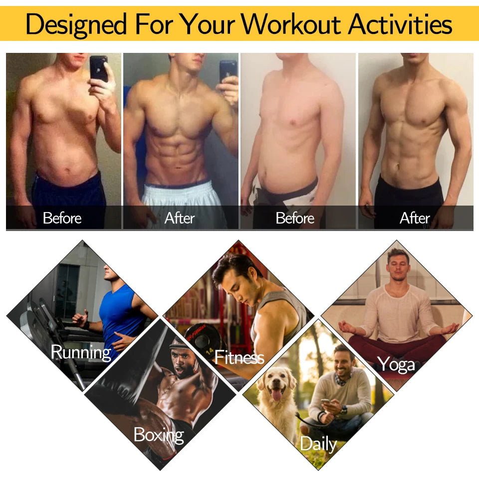 Men Sweat Sauna Vest – Neoprene Body Shaper for Gym Weight Loss