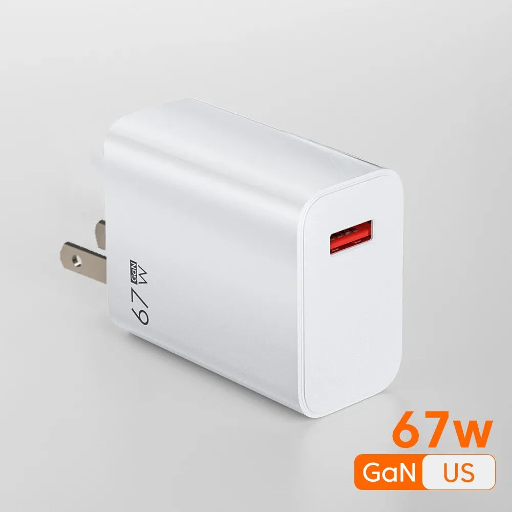 USB-C Fast Charger – 67W High Speed Power Adapter with 6A Cable