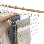 5-Tier Multi-functional Pants Hanger – Non-slip Closet Storage Organizer