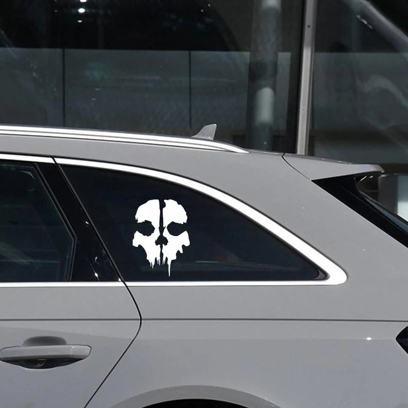 Call of Duty Ghost Skull Decal – Waterproof Vinyl Sticker for Car Windows