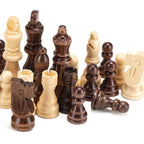 Staunton Wooden Chess Pieces – 8cm King Standard Set for Tournament Play