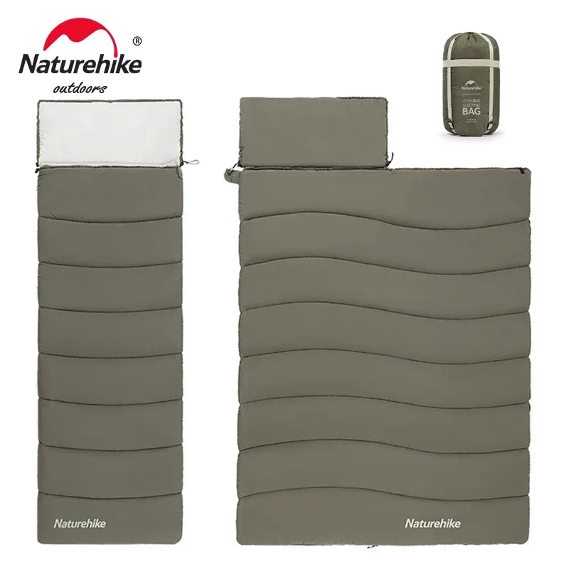 Ultralight Cotton Sleeping Bag – Splicable Double Design for Camping
