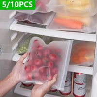 Silicone Food Storage Bags – Leakproof Reusable Containers for Freezer Kitchen