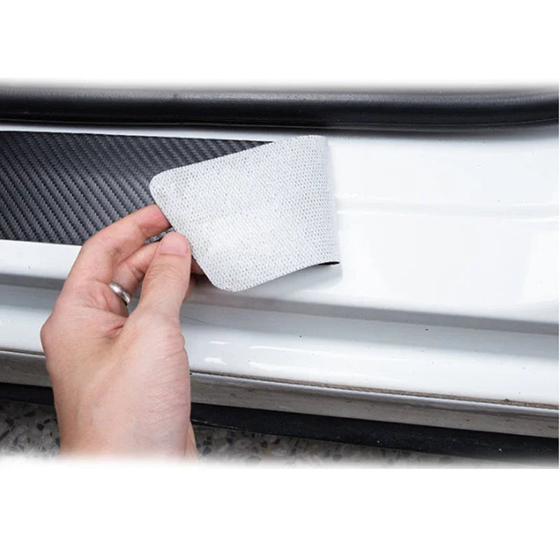 Carbon Fiber Door Sill Scuff Plates – Anti-Scratch Decal for Dodge Avenger