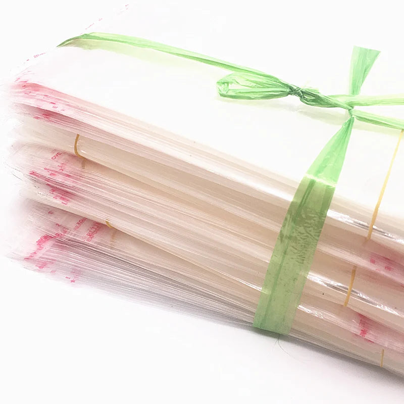 Resealable Clear Poly Bags – Adhesive Plastic Sleeves for Jewellery Storage