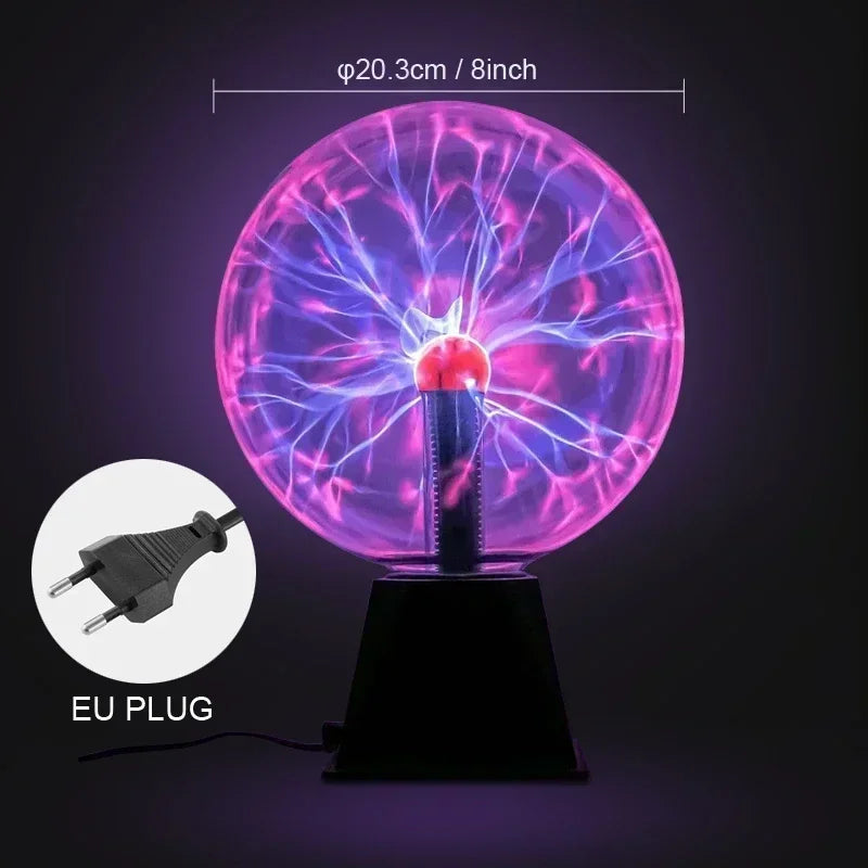 Magic Plasma Ball Lamp – Interactive Electrostatic Light for Kids Decor