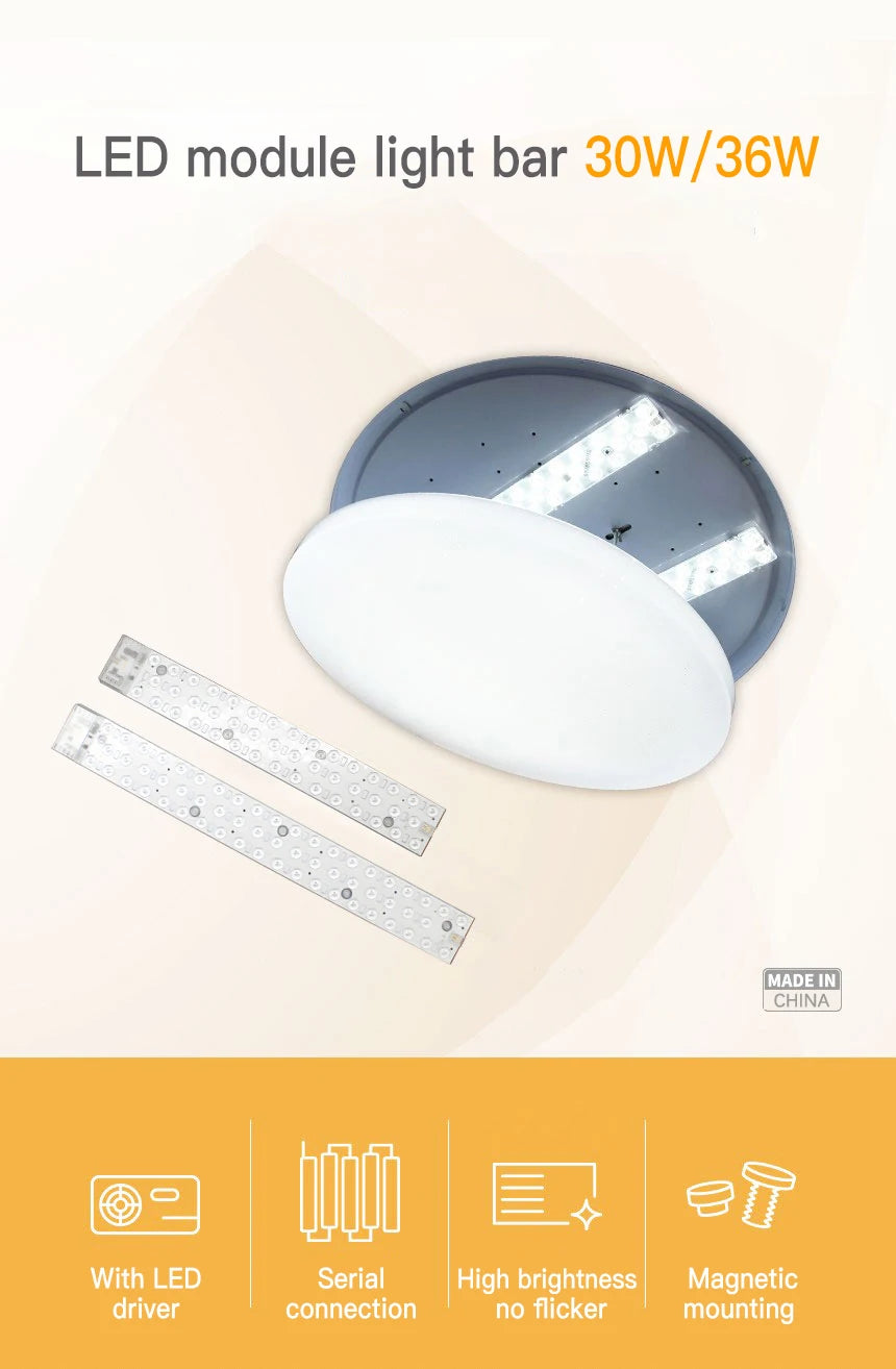 LED Ceiling Light Replacement Bar – 30W-36W Panel for Home Lighting