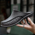 Men EVA Slip-On Flat Sandals – Lightweight Beach Shoes for Summer Casual Wear