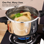 Stainless Steel Pressure Cooker – Explosion Proof Pot for Kitchen Cooking