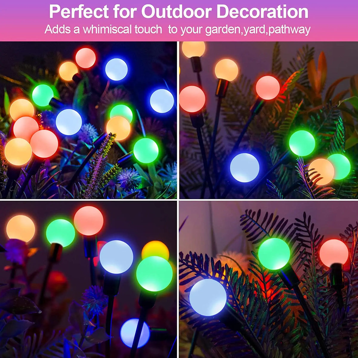 Starburst Solar Firefly Lights – Waterproof LED Lamps for Garden Path Decor