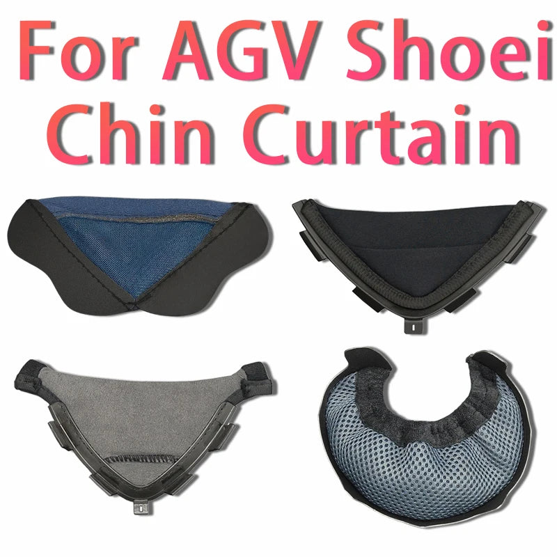 Motorcycle Helmet Chin Curtain – Windproof Wind Deflector for Shoei and AGV