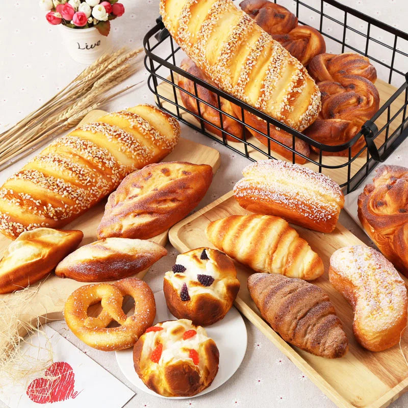Artificial Bread Food Model – Realistic Fake Doughnut for Bakery Decor