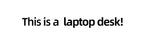 Portable Wooden Laptop Bed Desk – 15 Inch Lap Tray with Cushion for Study