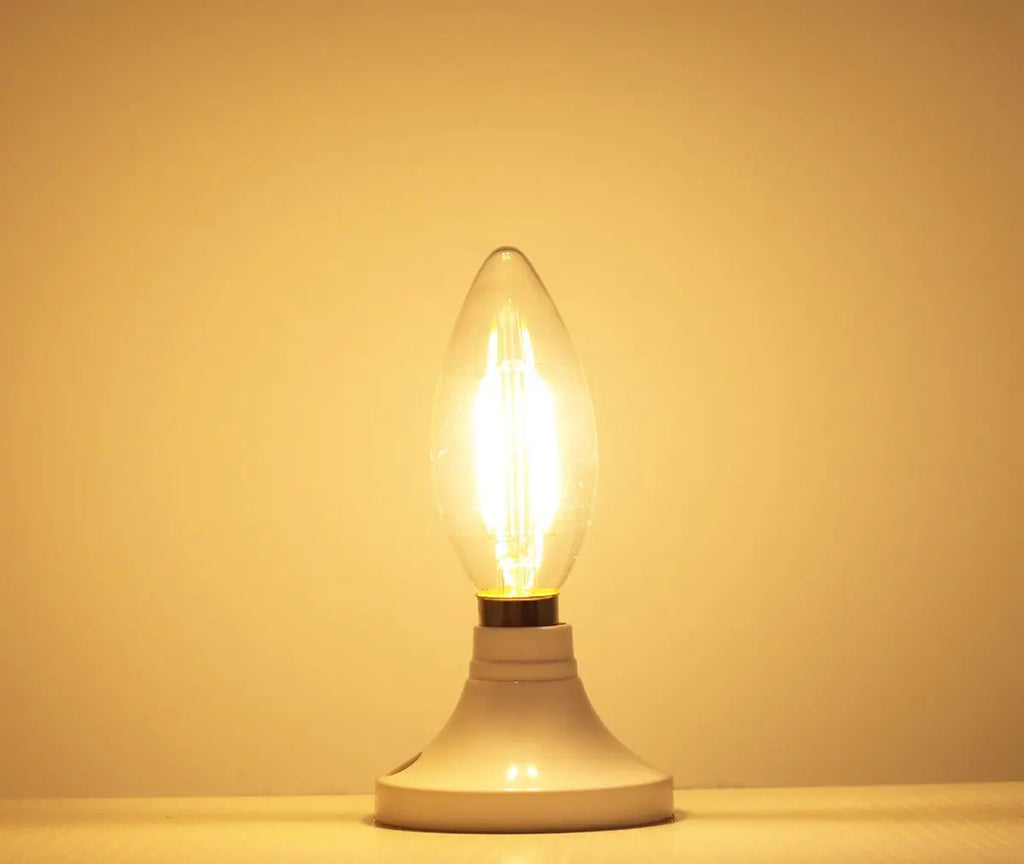 Dimmable Candelabra LED Bulbs – Warm White Lighting for Chandeliers