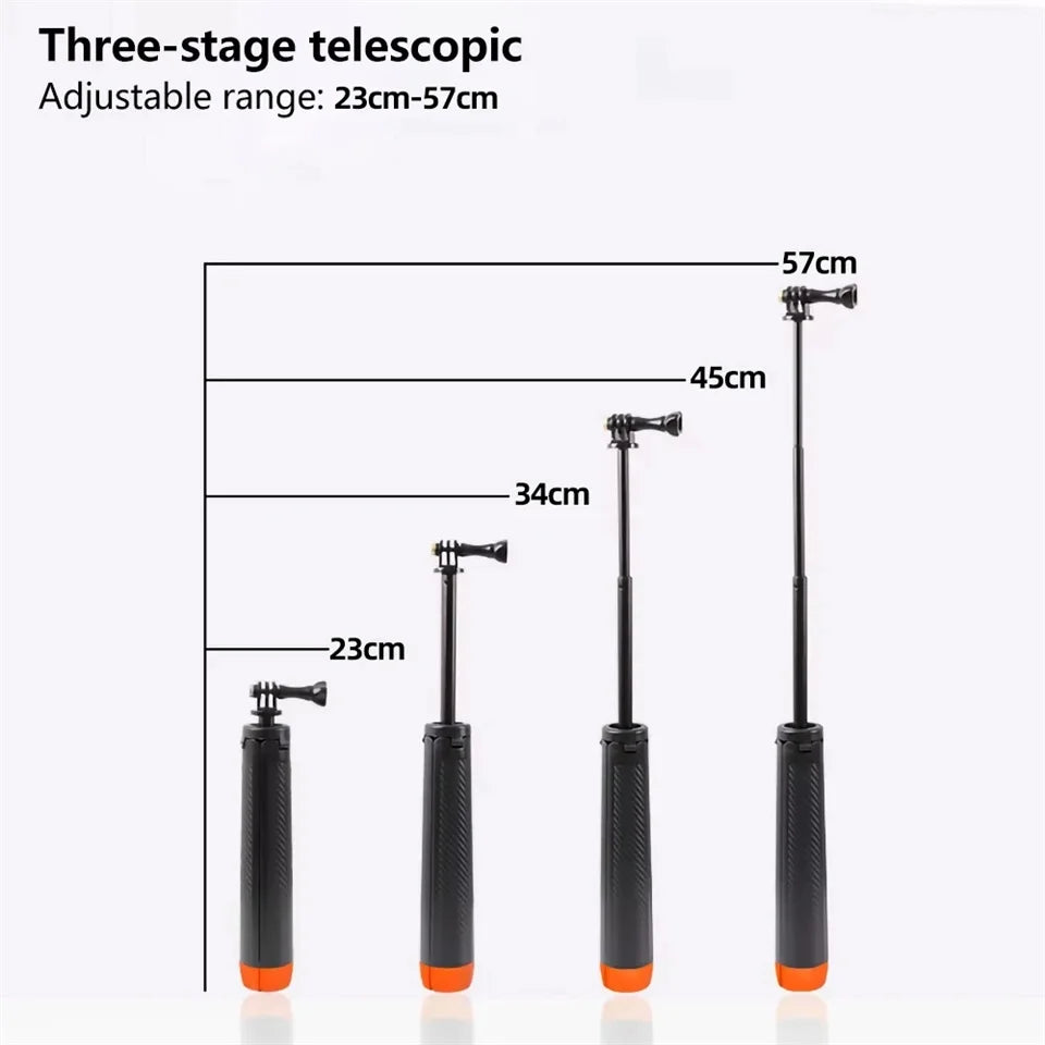 Extendable Buoyancy Selfie Stick – Floating Tripod for GoPro and DJI Action Cameras