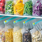 Leakproof Zipper Storage Bags – Fresh Keeping Food Organizers for Kitchen
