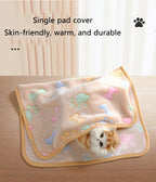 Pet Blanket – Coral Velvet Soft All-Season Pad for Dogs and Cats