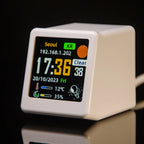Mini WiFi Weather Clock – IPS Digital Desktop Station for Home Decor